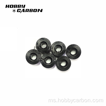 Disesuaikan M3/M4/M5 Aluminium Flange Flange Knurled Lock Nut